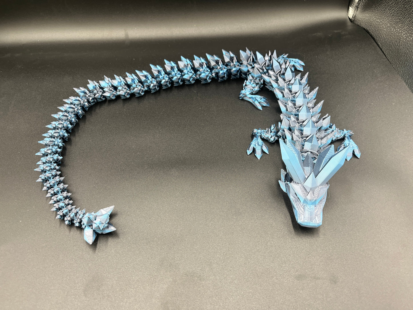 Large, multicolor Crystal dragon